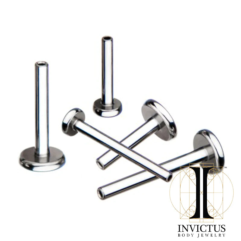 16g Threadless Titanium Labret - REBELLIC