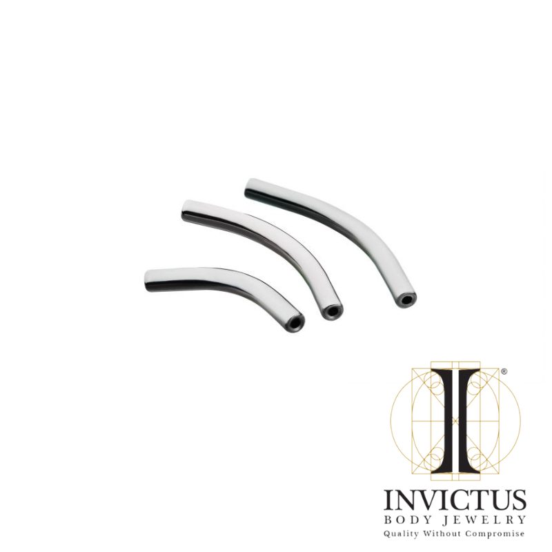 16g Threadless Titanium Curved Barbell