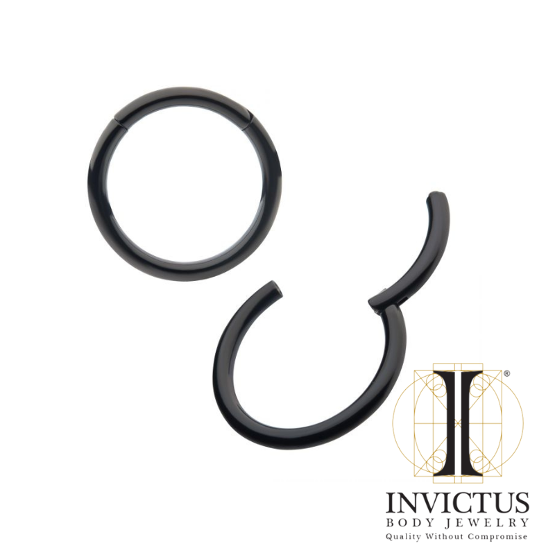 14g - Titanium Black PVD Hinged Segment