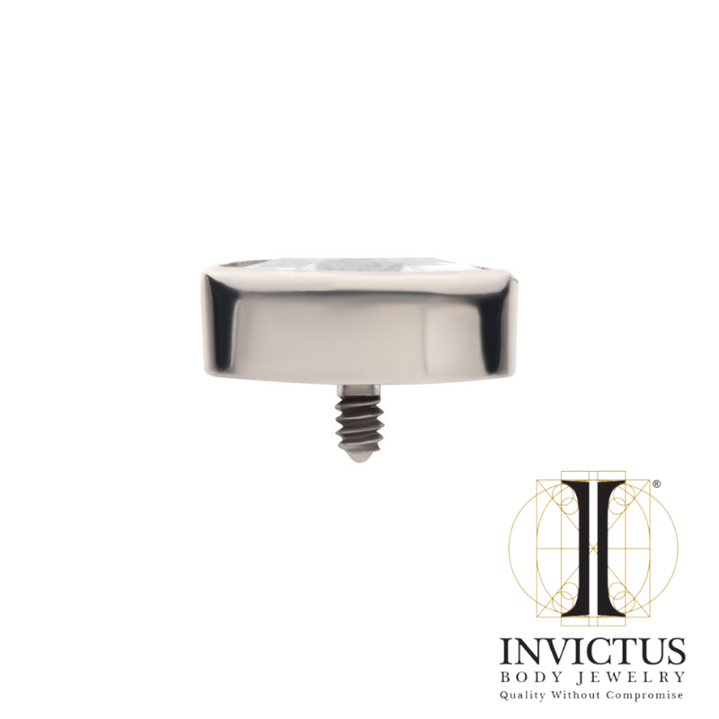 Titanium Marquise Shape Bezel Ends