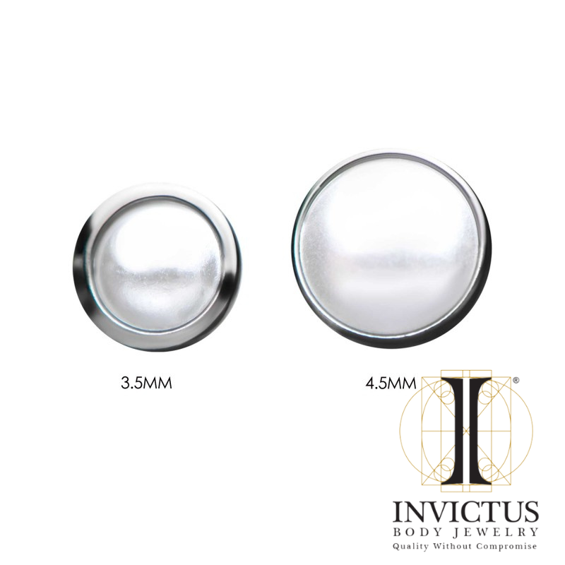 Titanium Gevindløs Pearl Front Facing Top